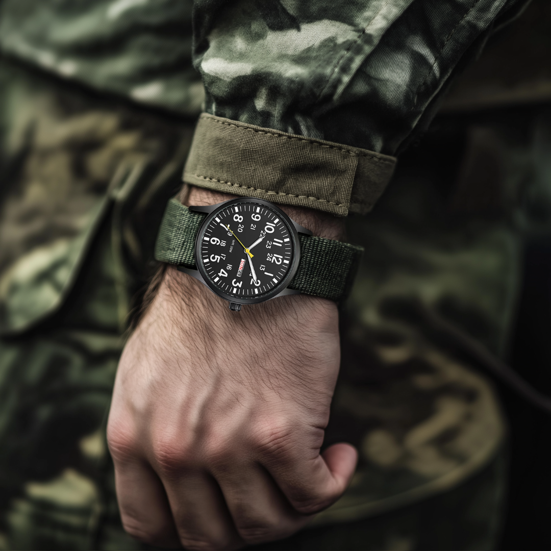 Durable military field watch