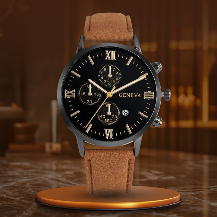 Casual analog quartz watch