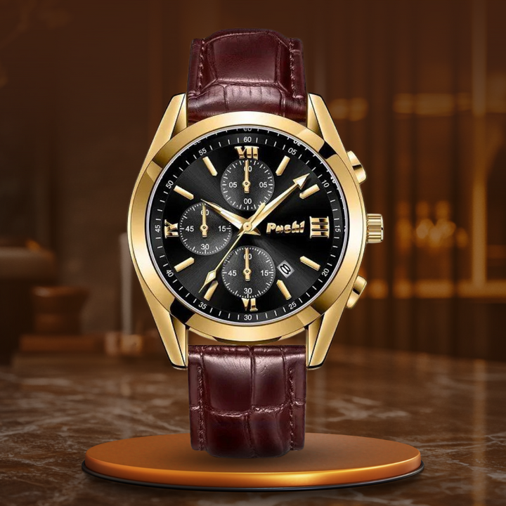 Men's quartz watch for business use