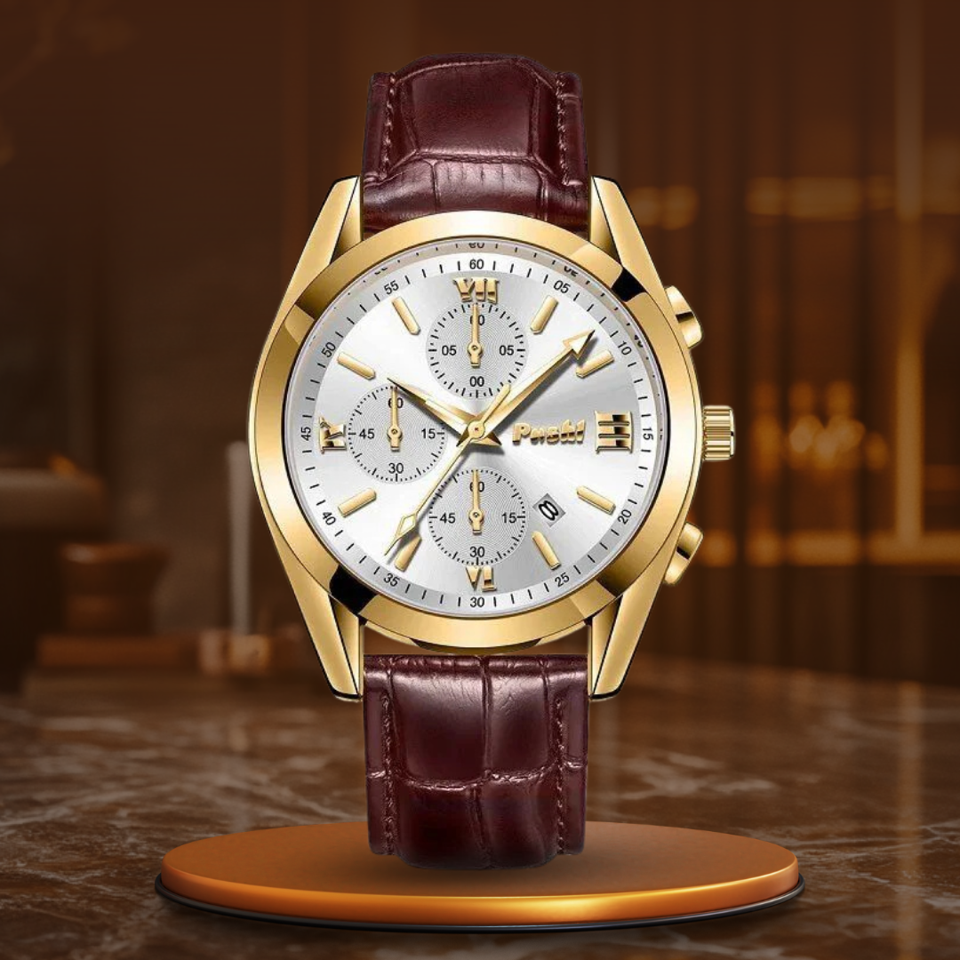 Men's quartz watch for business use