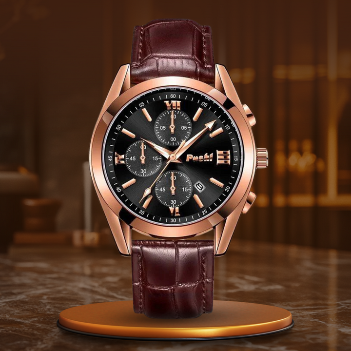 Men's quartz watch for business use