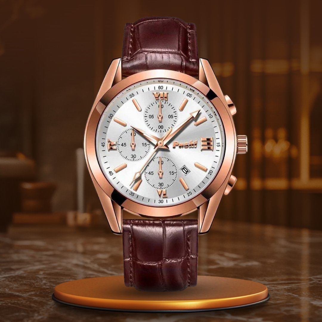 Men's quartz watch for business use
