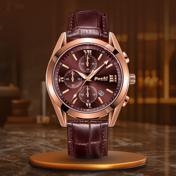 Men's quartz watch for business use