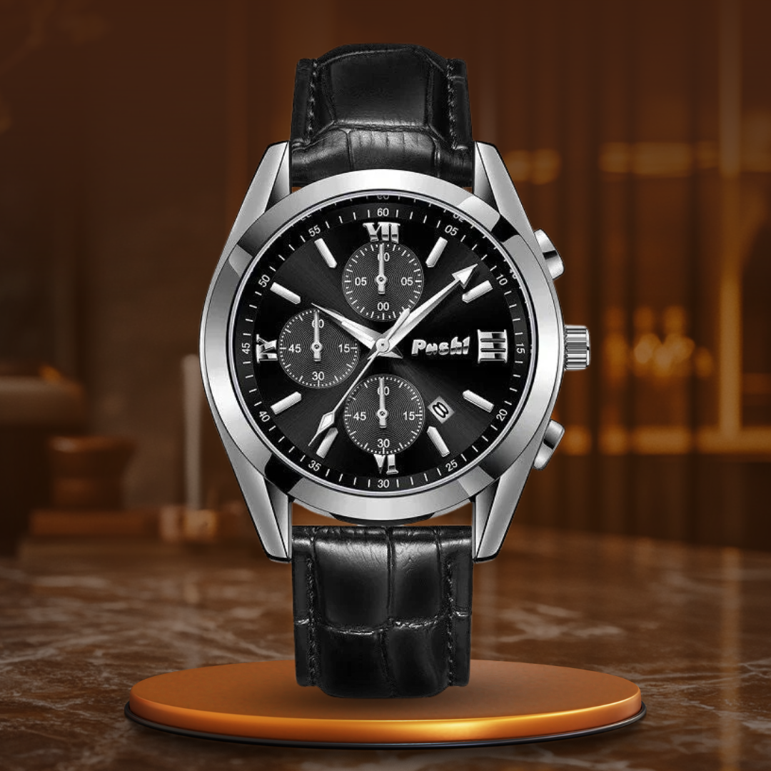 Men's quartz watch for business use